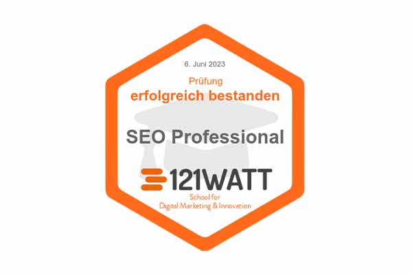 121Watt - SEO Professional Badge